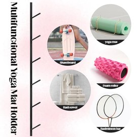 Estante para esterilla de yoga de 6 niveles