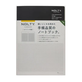 Noritsu NOLTY NWG11 Notebook, A5, Squared, White Paper, 96P, Black