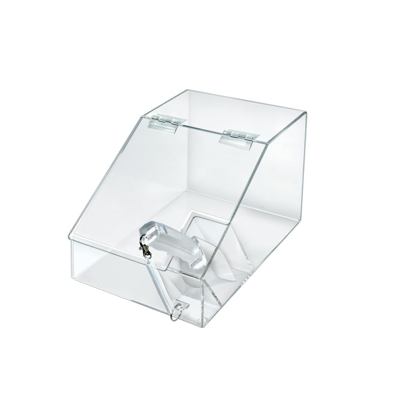Azar Displays 400418 1.5 Gallon Acrylic Candy Bin with Lift-Open