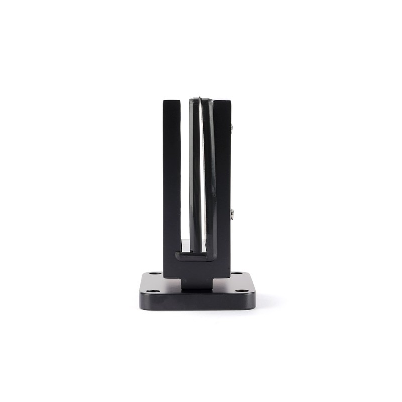 3TO Glass Clamp - Black Glass Railing Clamp Square Modern