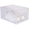 Carlo Milano Clear Stackable Shoe Box Shoe Storage Box Up