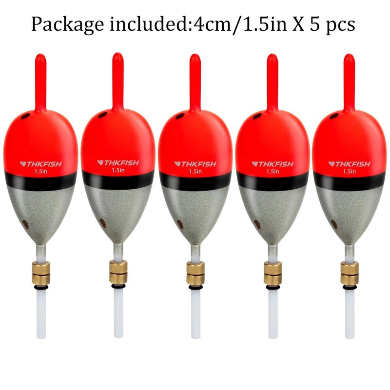 THKFISH Fishing Floats Bobbera Slip Bobber for Crappie Balsa Bobbers