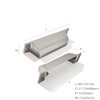 ZAUYX 10 Pack 2-1/2 Inch Center to Center Brushed Nickel