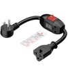 Angled Four-in-One Heavy Duty On/Off Switch Extension Cord 12-AWG 15A