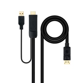 HDMI to DisplayPort Adapter Male to Male Black 6ft Converts HDMI Signals to DisplayPort for High Definition Audio and Video Experience Perfect for Offices and Entertainment