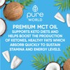 Pure World Natural MCT Coconut Oil 250ML 100% Pure and
