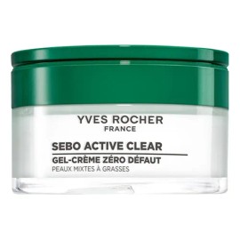 Yves Rocher Crema Facial Gel Matificante Sebo Active Momento Aplicación Día Noche Tipo Piel Mixta
