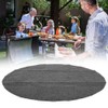 36in Round Shape Gary Barbecue Mat Oil Resistant BBQ Floor