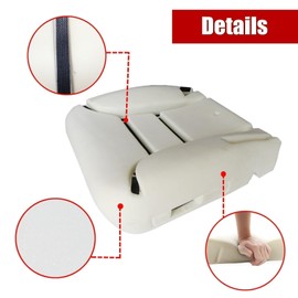 SecosAutoparts Driver Bottom Seat Foam Cushion Compatible with GMC Yukon Suburban Chevy Silverado Tahoe Sierra 1995 1996 1997 1998 1999