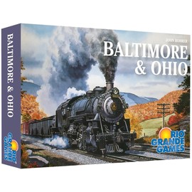 Rio Grande Games: Baltimore & Ohio - Train Strategy Board Game, Economy & American Railway Game, Investment & Bidding, Ages 14+, 3-5 Players, 60 Min