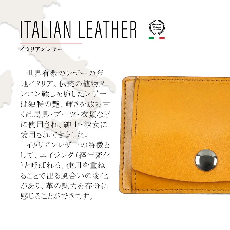 Dom Teporna Slim Genuine Leather Coin Purse Wallet, Minimalist Wallet,