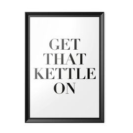 Tongue in Peach PBH21 Funny Quote Tea Coffee Cuppa Kitchen Print A4 A3 A5 Frame Not Included