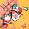 Jomnvo 60 PCS Christmas Keychain Ornaments Santa Claus Snowman Christmas