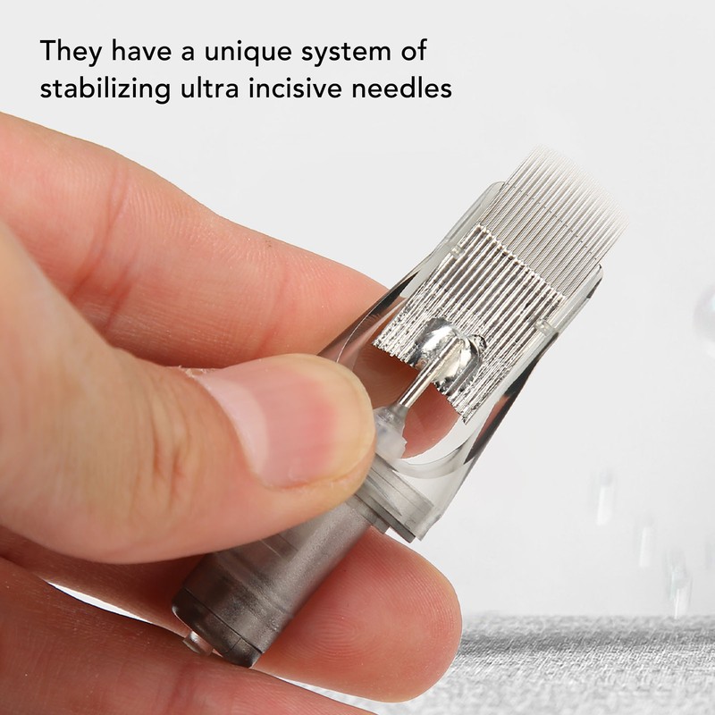 10pcs Shading Cartridge Needle Professional Stainless Steel Disposable Flat Blade