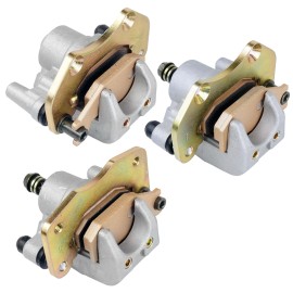 Caltric Front Rear Brake Caliper W/ Pad For Can-Am Outlander 500 4X4 2007 2008 2009-2012