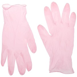 We Can Source It Ltd - Unigloves GP0053 Pink Pearl Powder Free Nitrile Gloves - Box of 100 Gloves Disposable Gloves - Small