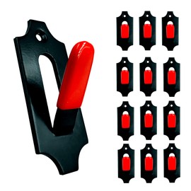 PLAIRC 12 Pack European Mount Skull Hanger, Deer Skull Mount Hanger with Silicone Protector for Indoor Outdoor Home Deco