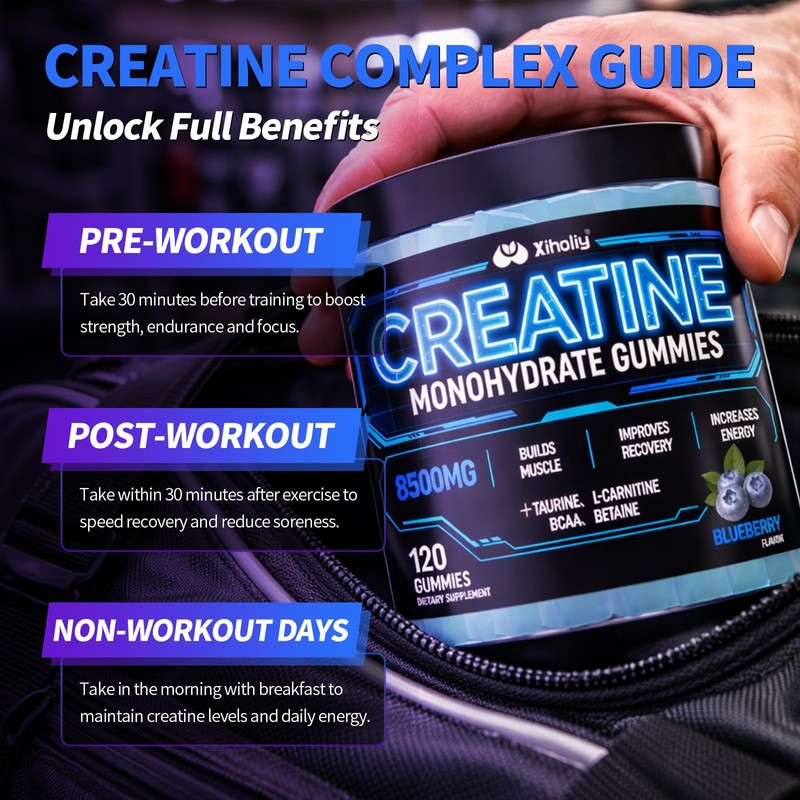 Creatine Monohydrate Gummies for Men & Women - Creatine Gummies