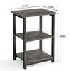 Fixwal Side Table 3-Tier Small End Table, Sofa Table Nightstand