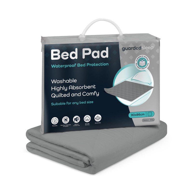Guardedsleep potty training bed sheets, 100% waterproof bed pad for