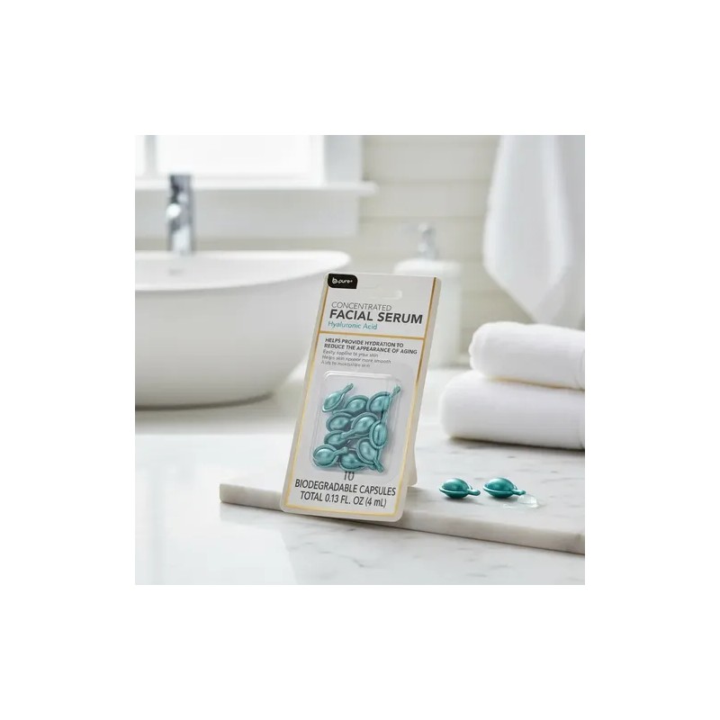 Serum Facial B-pure Acido Hialuronico 10 Cápsulas Biodegrada
