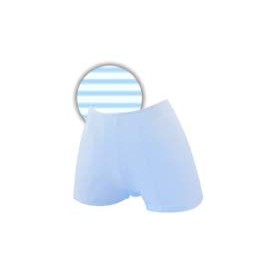 Nishiura Fluffy Fit Pants, Sax Blue, Border SS (1 Piece), Urine Removing Pad Holder Pants