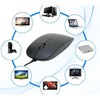 Slim USB Wired Optical Mouse – 1600 DPI Silent Click,