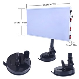 YIYIBYUS Paintless Dent Repair Tools LED Light Paintless Dent Removal Repair 3 Strips PDR Line Board Lamp Tool Kit with Ajustment Holder USB Car LED Stripe Line Board Light