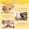 High Contrast Baby Flashcards with Black and White Tummy time