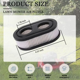 6 Pack 593260 Filter 798452 334404 Cartridge Filter, Lawn Mower Replacement Filters for 4247 5432 5432k 09P00 09P702 550E 500EX 550EX 625 575EX Series Engine