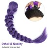 Purple Braiding Ponytail Hair Extension, 26In