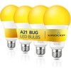 KINDEEP Yellow Bug LED Light Bulb 4 Pack, 23W (150-200W