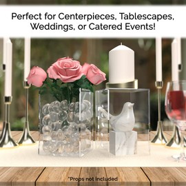 4" x 4" x 6" Clear Acrylic Display Box with One Open Side No Lid Versatile Rectangular Plexiglass Retail Product Riser or Merchandise Storage Bin by Marketing Holders