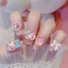 CC Nail Cute Rabbit Parts Ribbon Gel Nail Tips 24P, 2 Pieces, W-22 / 씨씨네일 귀여운 토끼 파츠 리본 젤 네일팁 24P, 2개, W-22