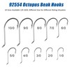 Octopus Beak Hooks, 60pcs Saltwater Circle Fishing Hooks Beak Offset