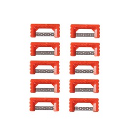 Kit de sistema de tiras de reducción interproximal (IPR) dentales ortodóncicas, juego de 10 tiras de pulido (rojas de 4 mm/0,2 mm)
