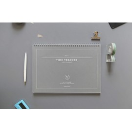 PAPERIAN Believe TIME Tracker - A4 Size Wirebound Undated Study Planner/to do List/Scheduler (Gray)