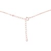 Tiny Sparkling Crystal Quartz Faceted Bead Bar Necklace in 14k