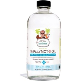 CocoTherapy Triplex MCT-3 Oil, Non-GMO, 100% Pure and Natural, 16 oz.