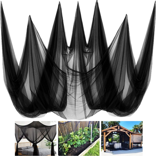 2 Pack 10 x 20FT Mosquito Net,Garden Mesh Netting Barrier,Balcony