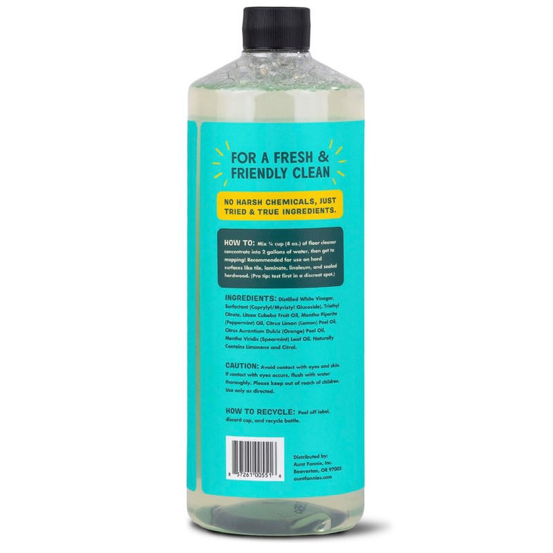 Aunt Fannie's Ultra Concentrated Floor Cleaner Vinegar Wash, Multi-Surface Solution
