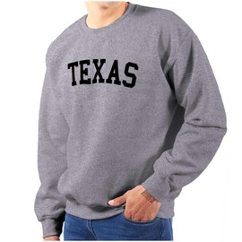 Texas Simple Traditional Classic Sweatshirt for Men or Women Sport Grey