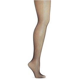 Capezio Women's Studio Basics Fishnet Seamless Tight, Black, Small/Medium