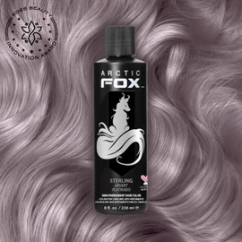ARCTIC FOX Vegan and Cruelty-Free Semi-Permanent Hair Color Dye (8 Fl. Ounces, Sterling)