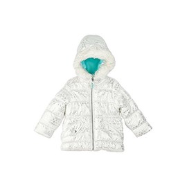 Carter's Baby/Toddler Girl's White Foil Print Puffer Jacket (18M)