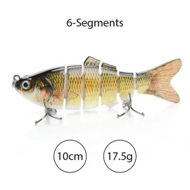 Travis 2  Fishing Lure Multi Jointed Hard Baits  6 Segments 4inch size Swim Bait