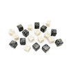 Dice Counter 20-Piece Set Pearl Style +1/+1 (Black) -1/-1 (White)