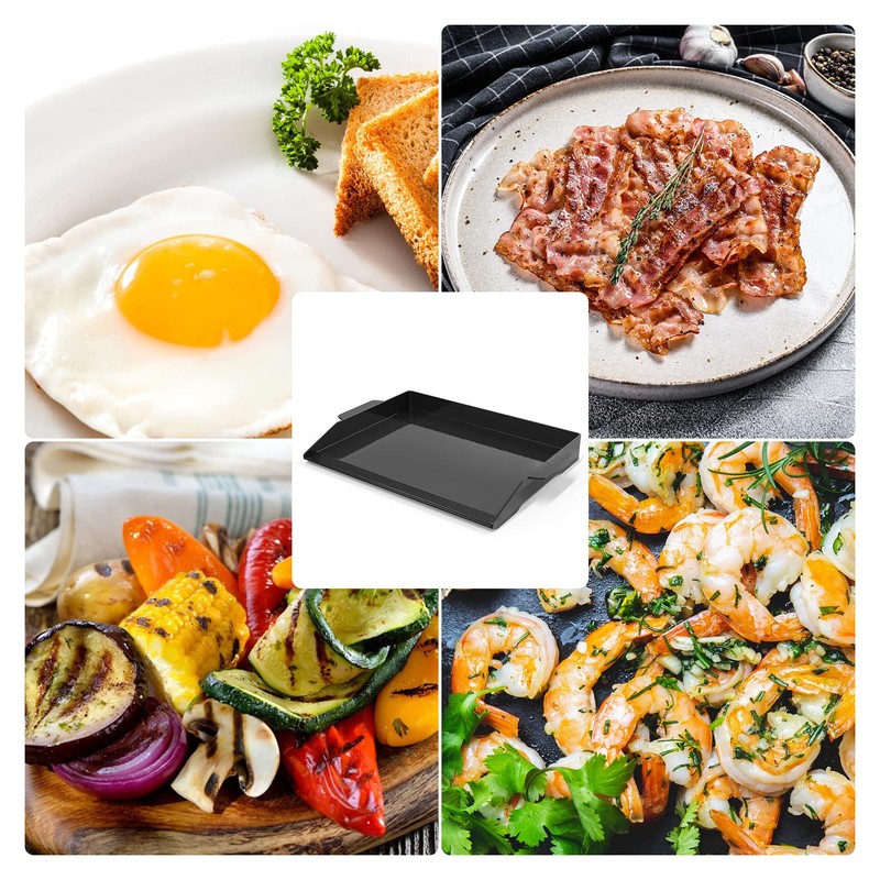 Onlyfire Universal Enamelled Cast Iron Cooking Griddle, Nonstick Coating Griddle