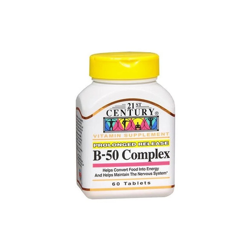 B-50 Complex Prolonged Release 60 Tabs By 21st Century