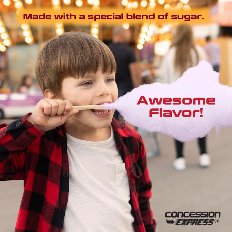 Cotton Candy Sugar Floss-Three Pack-Green Apple